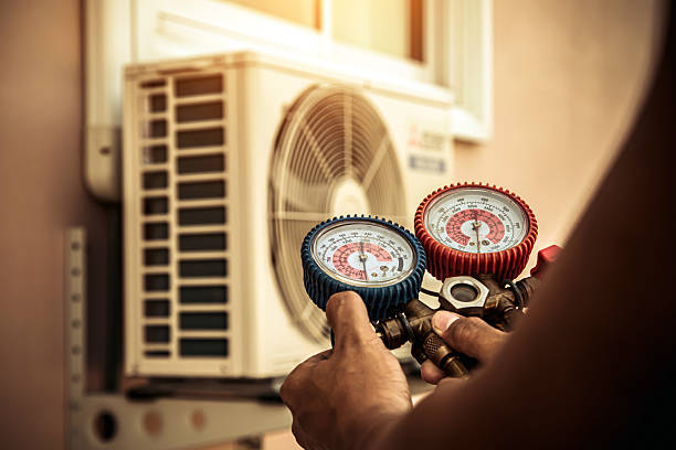 Professional Ductwork Repair technician working in Vernon, AL